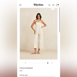 Rhythm Cream Sleeveless Jumpsuit
